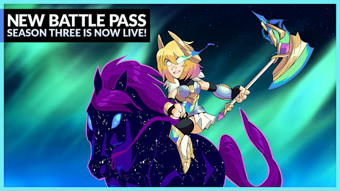 Brawlhalla season 3 classic battle pass announcement art